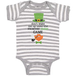 Baby Clothes Don'T Wake Me up Until The Fightin' Irish Game Hat and Bow Cotton