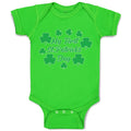 Baby Clothes My First St.Patrick's Day with Irish Shamrock Leaves Baby Bodysuits