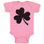 Baby Clothes Irish Shamrock Silhouette Leaf Baby Bodysuits Boy & Girl Cotton