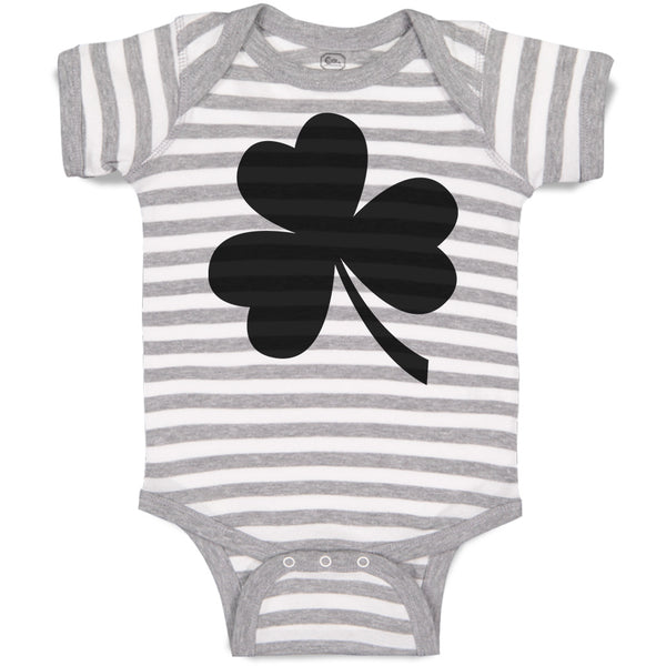 Baby Clothes Irish Shamrock Silhouette Leaf Baby Bodysuits Boy & Girl Cotton