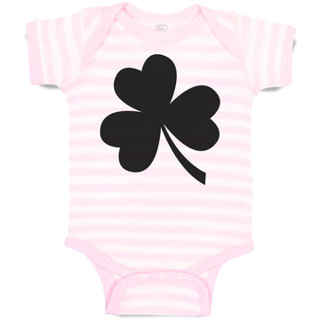 Baby Clothes Irish Shamrock Silhouette Leaf Baby Bodysuits Boy & Girl Cotton