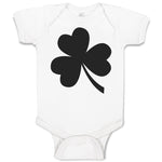 Baby Clothes Irish Shamrock Silhouette Leaf Baby Bodysuits Boy & Girl Cotton