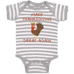 Baby Clothes Make Thanksgiving Great Again Baby Bodysuits Boy & Girl Cotton