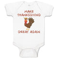 Baby Clothes Make Thanksgiving Great Again Baby Bodysuits Boy & Girl Cotton