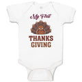 Baby Clothes My First Thanksgiving Baby Bird Sitting with Open Wings Cotton