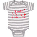 Baby Clothes Daddy Is My Valentine with Hearts Baby Bodysuits Boy & Girl Cotton