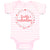 Baby Clothes Daddy's Valentine with Wreath Hearts Design Baby Bodysuits Cotton