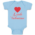 Baby Clothes Little Valentine with Heart Symbol Baby Bodysuits Boy & Girl Cotton