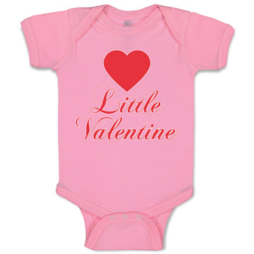 Baby Clothes Little Valentine with Heart Symbol Baby Bodysuits Boy & Girl Cotton