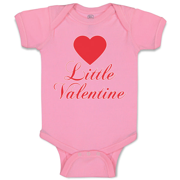 Baby Clothes Little Valentine with Heart Symbol Baby Bodysuits Boy & Girl Cotton