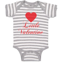 Baby Clothes Little Valentine with Heart Symbol Baby Bodysuits Boy & Girl Cotton