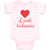 Baby Clothes Little Valentine with Heart Symbol Baby Bodysuits Boy & Girl Cotton