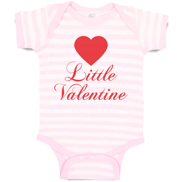 Baby Clothes Little Valentine with Heart Symbol Baby Bodysuits Boy & Girl Cotton