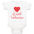 Baby Clothes Little Valentine with Heart Symbol Baby Bodysuits Boy & Girl Cotton