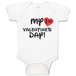 Baby Clothes My 1St Valentine's Day with Heart Symbol Baby Bodysuits Cotton