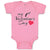 Baby Clothes My 1St Valentine's Day with Heart Symbol Baby Bodysuits Cotton