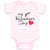 Baby Clothes My 1St Valentine's Day with Heart Symbol Baby Bodysuits Cotton