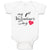 Baby Clothes My 1St Valentine's Day with Heart Symbol Baby Bodysuits Cotton