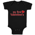 Baby Clothes My First Valentine's with Heart Symbol Baby Bodysuits Cotton