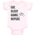 Baby Clothes Eat. Sleep. Game. Repeat. Video Game Baby Bodysuits Cotton