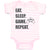 Baby Clothes Eat. Sleep. Game. Repeat. Video Game Baby Bodysuits Cotton