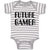Baby Clothes Future Gamer Baby Bodysuits Boy & Girl Newborn Clothes Cotton