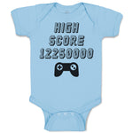 Baby Clothes High Score 12250000 Video Game Baby Bodysuits Boy & Girl Cotton