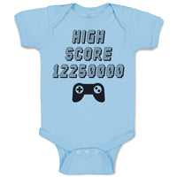 Baby Clothes High Score 12250000 Video Game Baby Bodysuits Boy & Girl Cotton