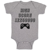 Baby Clothes High Score 12250000 Video Game Baby Bodysuits Boy & Girl Cotton