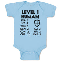 Baby Clothes Level 1 Human Baby Bodysuits Boy & Girl Newborn Clothes Cotton