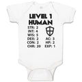 Baby Clothes Level 1 Human Baby Bodysuits Boy & Girl Newborn Clothes Cotton