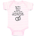 Baby Clothes Hey Mom Dad Chicken. He's Scared Ask Himself. Marry Him Cotton