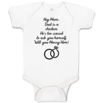 Baby Clothes Hey Mom Dad Chicken. He's Scared Ask Himself. Marry Him Cotton