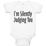 Baby Clothes I'M Silently Judging You Baby Bodysuits Boy & Girl Cotton