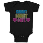 Baby Clothes Smart Bright Cute with Heart Symbol Baby Bodysuits Cotton