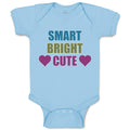 Baby Clothes Smart Bright Cute with Heart Symbol Baby Bodysuits Cotton