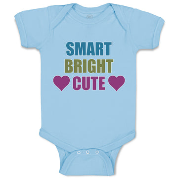 Baby Clothes Smart Bright Cute with Heart Symbol Baby Bodysuits Cotton