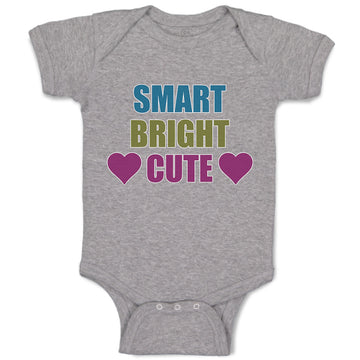 Baby Clothes Smart Bright Cute with Heart Symbol Baby Bodysuits Cotton