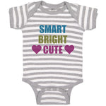 Baby Clothes Smart Bright Cute with Heart Symbol Baby Bodysuits Cotton