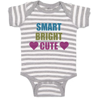 Baby Clothes Smart Bright Cute with Heart Symbol Baby Bodysuits Cotton