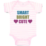 Baby Clothes Smart Bright Cute with Heart Symbol Baby Bodysuits Cotton