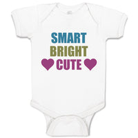 Baby Clothes Smart Bright Cute with Heart Symbol Baby Bodysuits Cotton