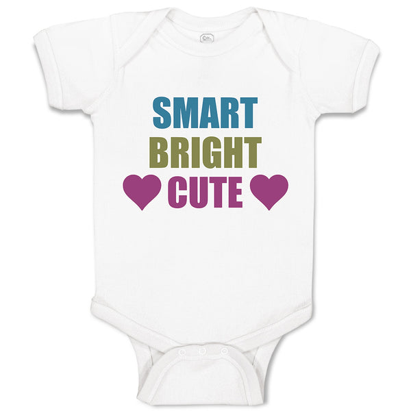 Baby Clothes Smart Bright Cute with Heart Symbol Baby Bodysuits Cotton