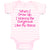 Baby Clothes When I Grow Up, I Wanna Be Gorgeous like My Nana Baby Bodysuits