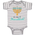 Baby Clothes It's My 1St Hanukkah! Menorah Candle Stand with 9 Candles Cotton