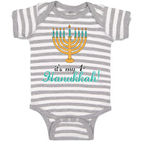 It's My 1St Hanukkah! Menorah Candle Stand with 9 Candles