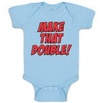 Baby Clothes Make That Double! Baby Bodysuits Boy & Girl Newborn Clothes Cotton