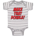 Baby Clothes Make That Double! Baby Bodysuits Boy & Girl Newborn Clothes Cotton