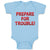 Baby Clothes Prepare for Trouble! Baby Bodysuits Boy & Girl Cotton