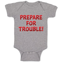 Baby Clothes Prepare for Trouble! Baby Bodysuits Boy & Girl Cotton
